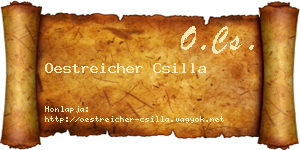 Oestreicher Csilla névjegykártya